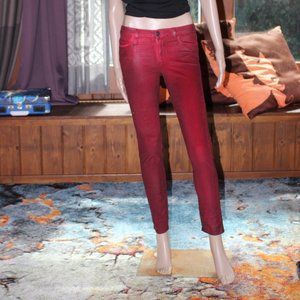 Joes Jeans Red Coated Corduroy Jeans New with tags 26W great gift